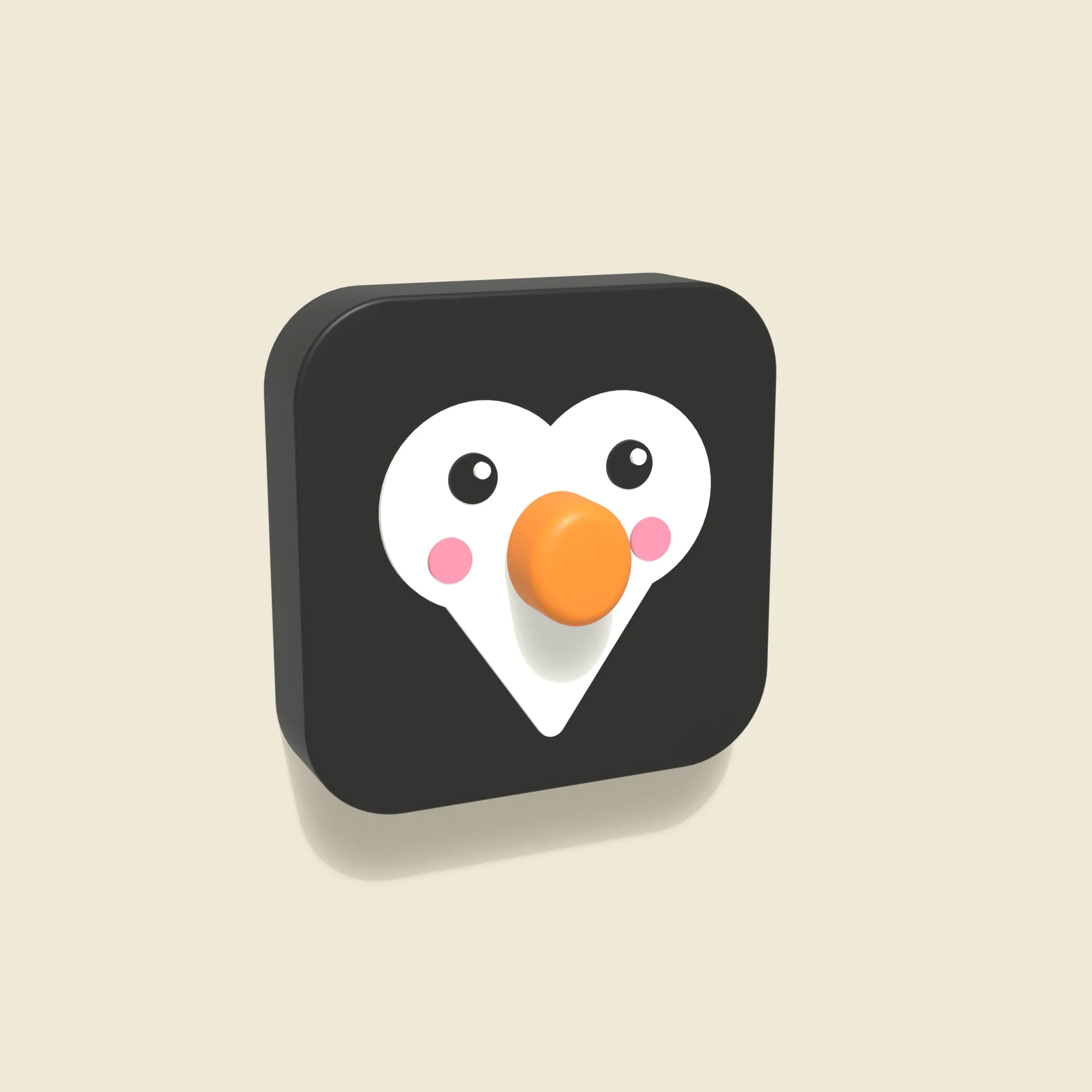 Cache interrupteur pingouin posé au mur sur un interrupteur Odace